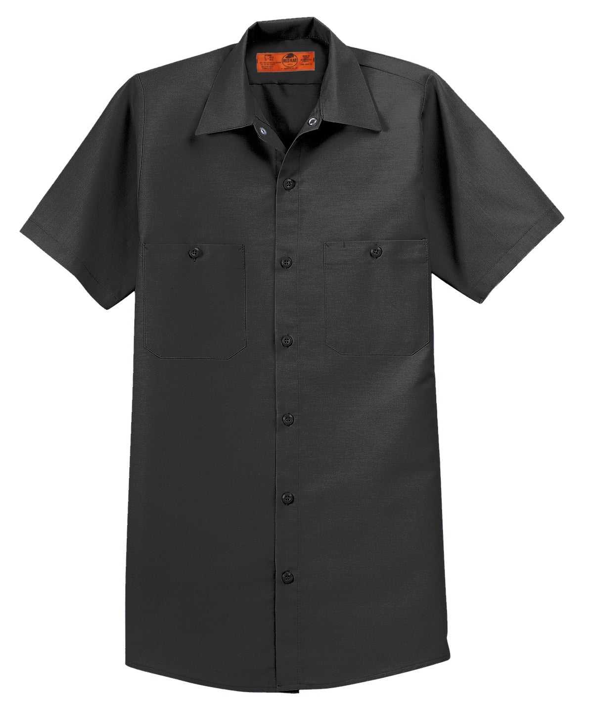 Red Kap SP24 Short Sleeve Industrial Work Shirt - Charcoal - HIT a Double - 3
