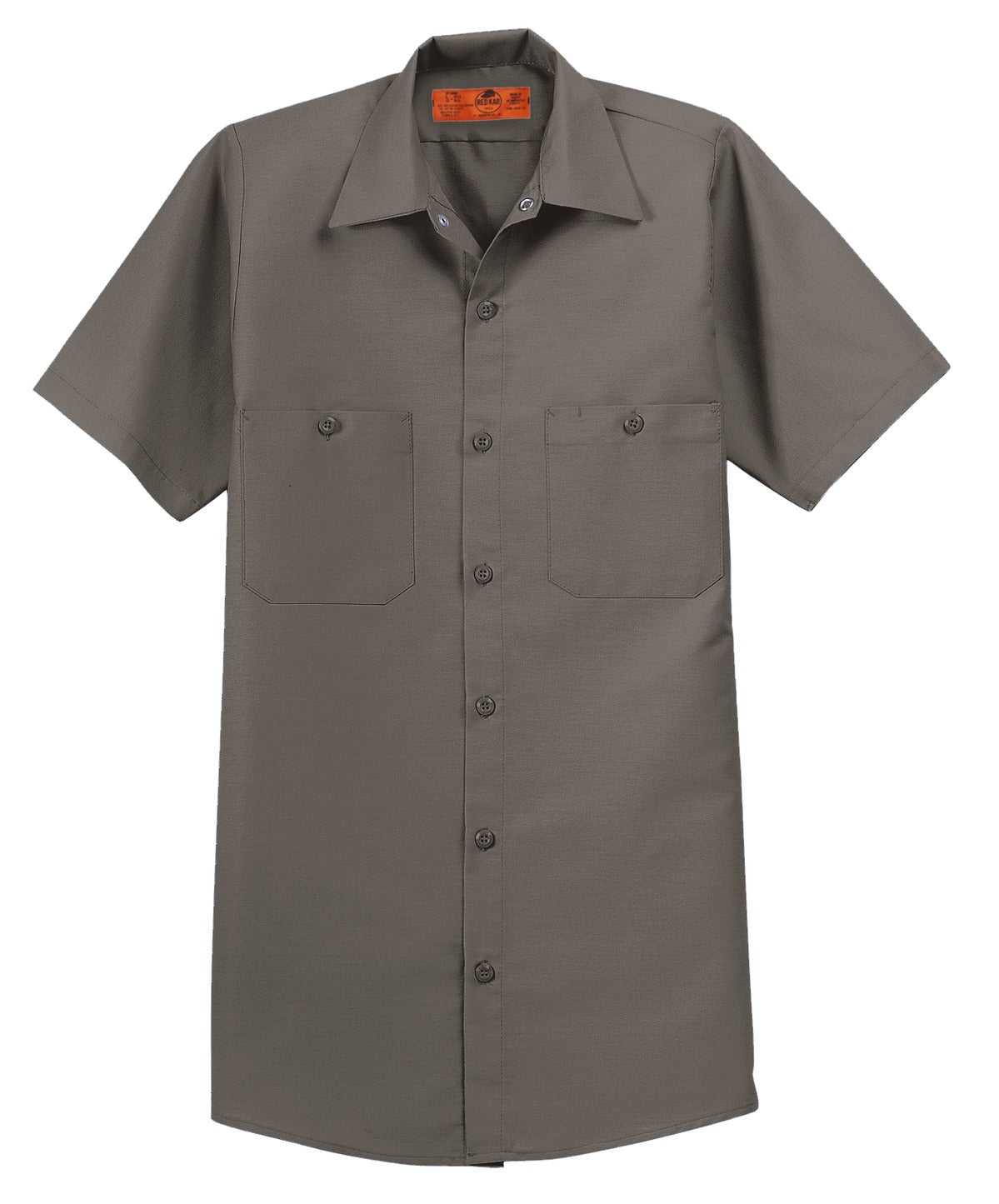 Red Kap SP24 Short Sleeve Industrial Work Shirt - Gray - HIT a Double - 3