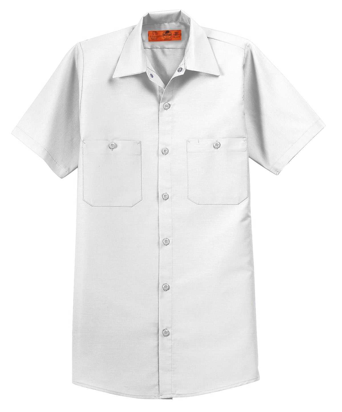 Red Kap SP24 Short Sleeve Industrial Work Shirt - White - HIT a Double - 3