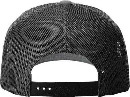 Richardson 112FPR Rope Trucker Caps- Heather Gray Black - HIT a Double - 3