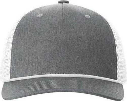 Richardson 112FPR Rope Trucker Cap - Heather Gray White - HIT a Double - 2