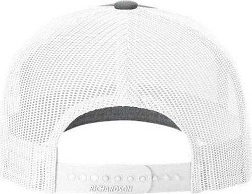 Richardson 112FPR Rope Trucker Cap - Heather Gray White - HIT a Double - 3