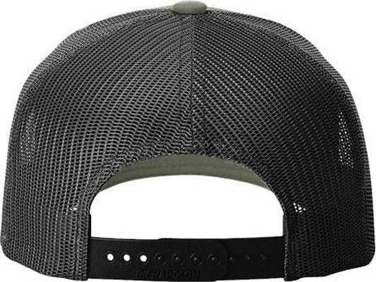 Richardson 112FPR Rope Trucker Caps- Loden Green Black - HIT a Double - 3
