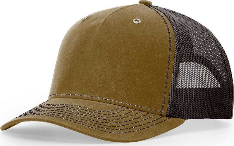 Richardson 112WH Hawthorne Trucker Cap - Whiskey Brown - HIT a Double