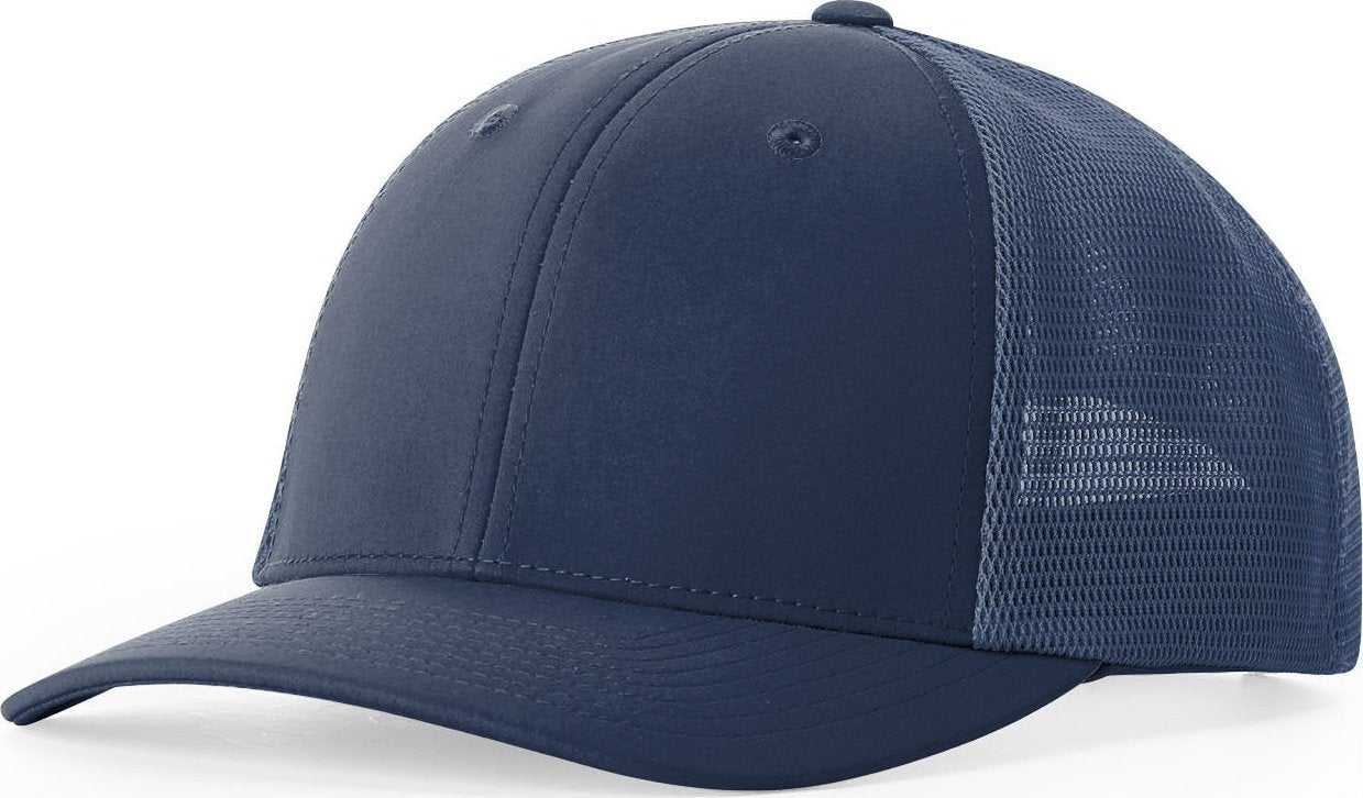 Richardson 173 Hood River Performance Trucker Caps - Insignia Blue China Blue- HIT a Double