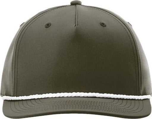 Richardson 258 Braided Performance Caps - Dark Olive Green White - HIT a Double - 2