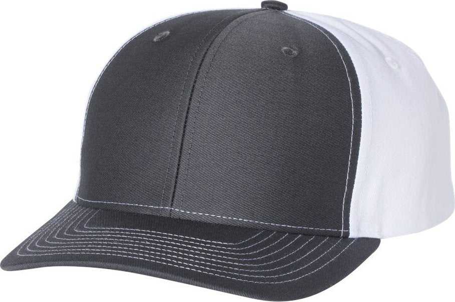 Richardson 312 Twill Back Trucker Caps- Char Wh - HIT a Double
