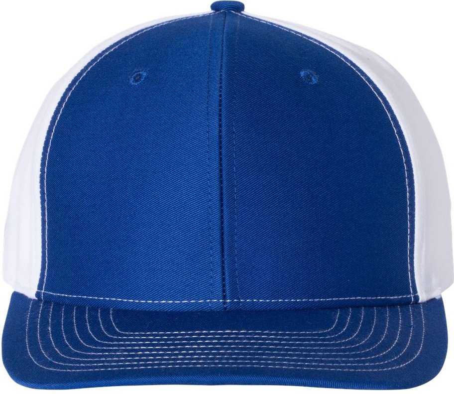 Richardson 312 Twill Back Trucker Caps- Ry Wh - HIT a Double