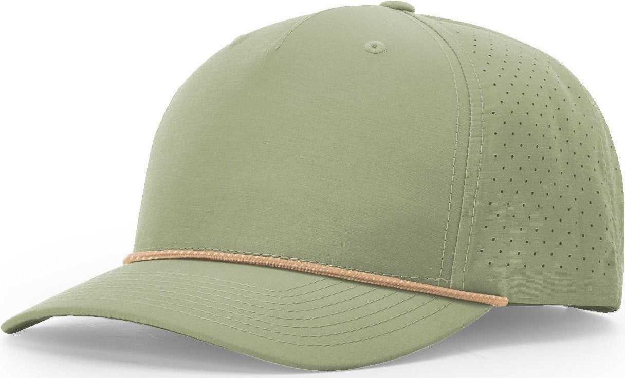 Richardson 355 Laser Perf Performance Rope Cap - Light Olive Olive - HIT a Double - 1