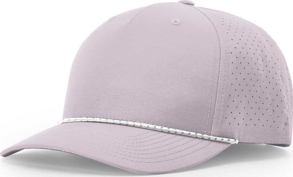 Richardson 355 Laser Perf Performance Rope Cap - Lilac White Gray - HIT a Double - 1