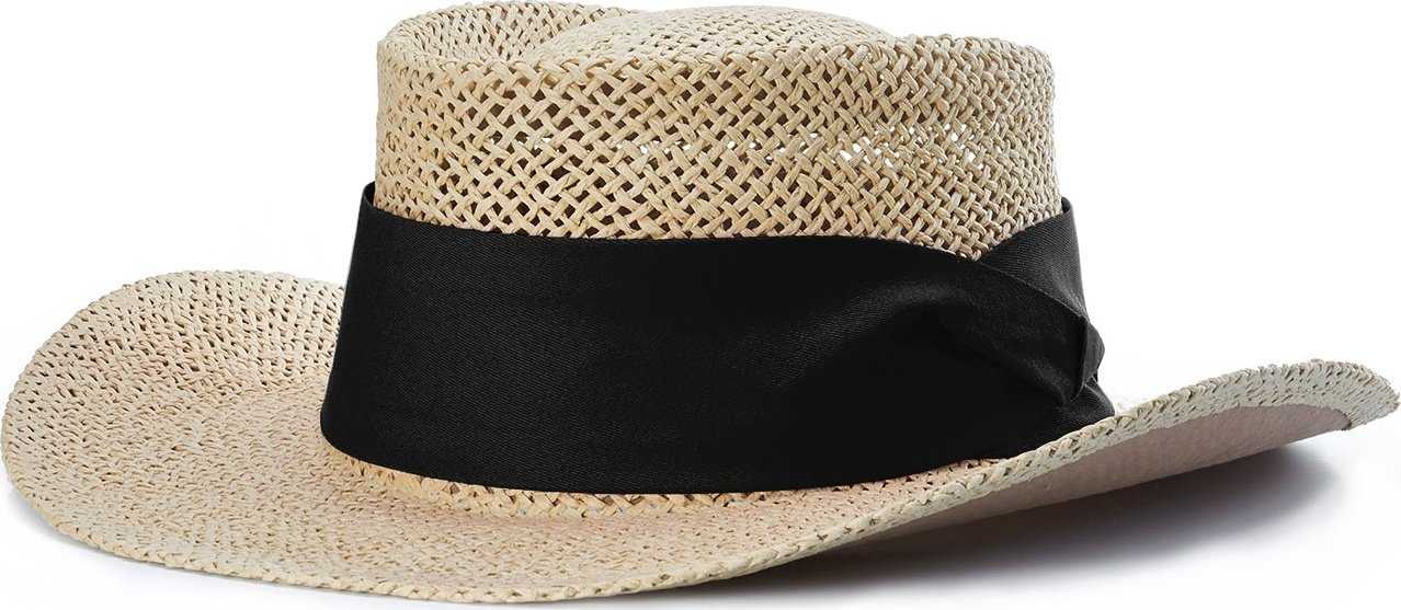 Richardson 824 Classic Gambler Straw Hat - Black - HIT a Double