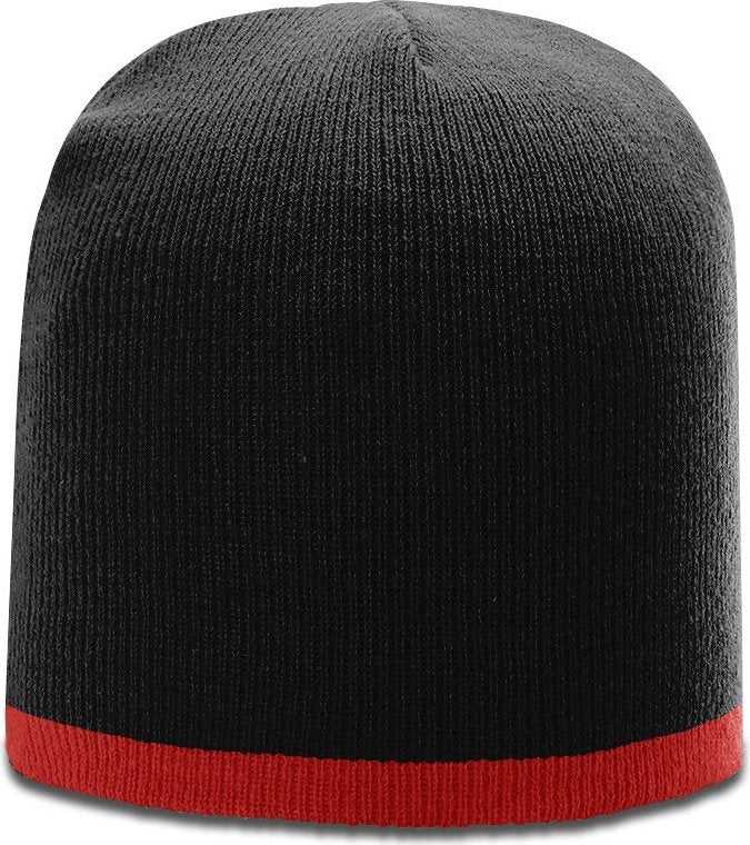 Richardson R16 Two Color Knit Beanies - Bk Rd - HIT a Double