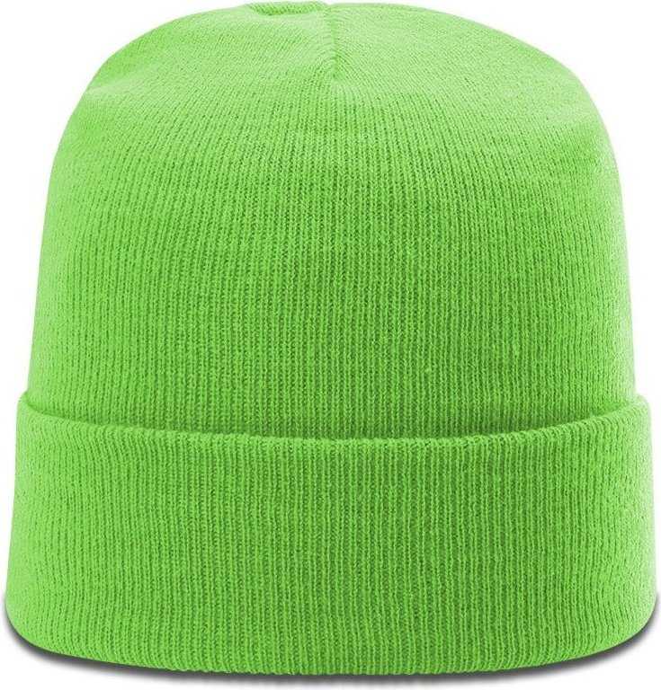 Richardson R18 Solid Beanies w/Cuff - Neon Gn - HIT a Double