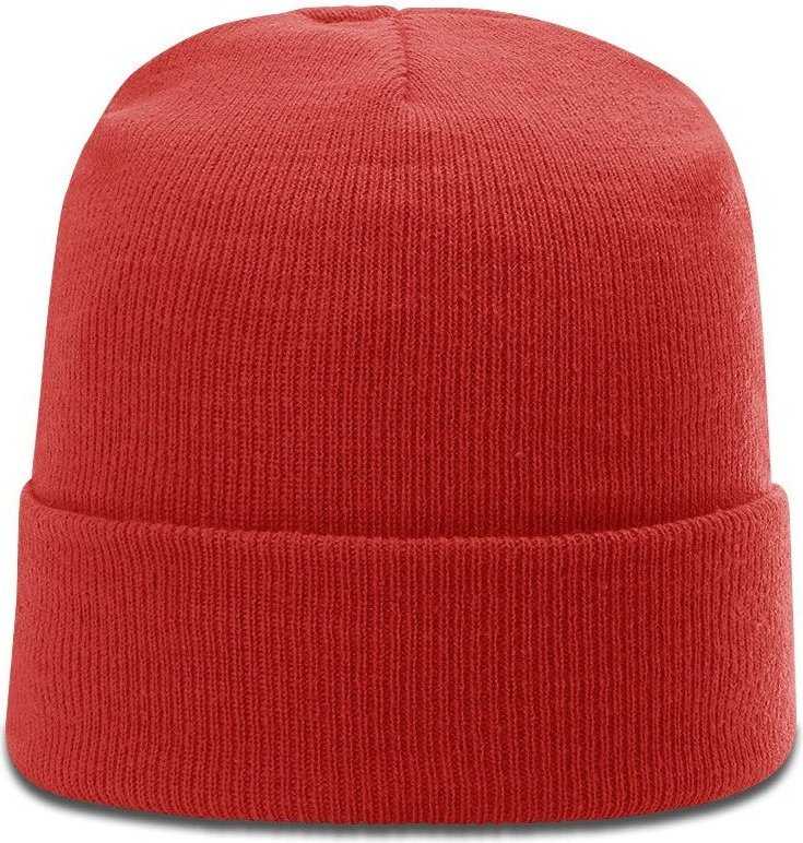 Richardson R18 Solid Beanies w/Cuff - Rd - HIT a Double