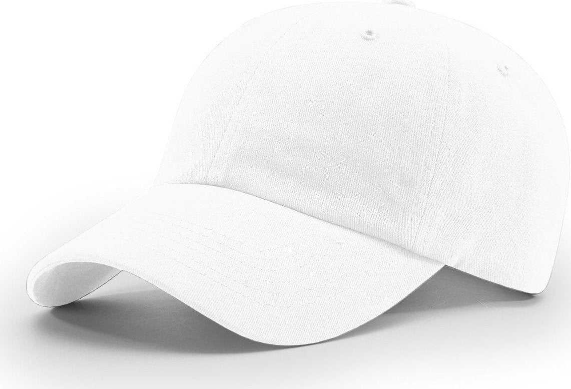 Richardson R55 Garment Washed Twill Caps- Wh - HIT a Double