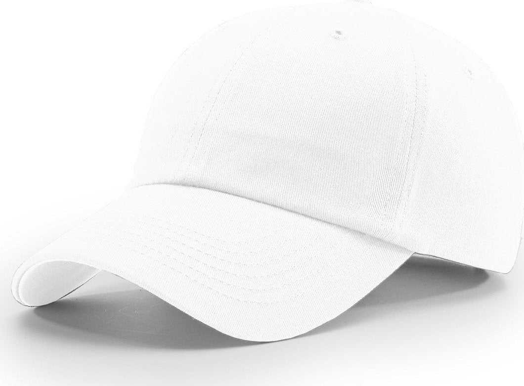 Richardson R65S Relaxed Twill Snapback Cap - White - HIT a Double - 1