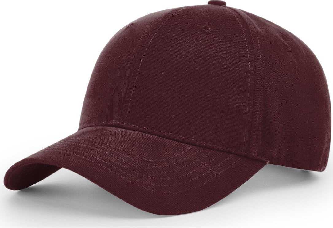 Richardson R75S Casual Twill Snapback Cap - Maroon - HIT a Double - 1