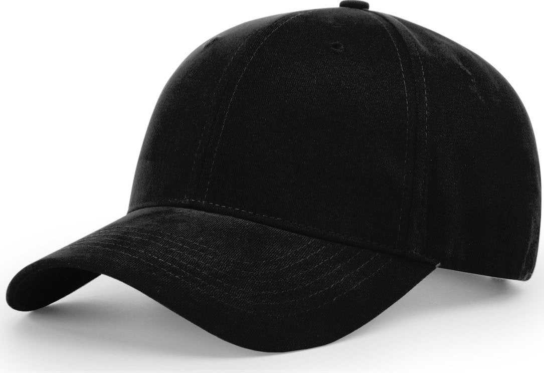 Richardson R75S Casual Twill Snapback Caps - Black- HIT a Double