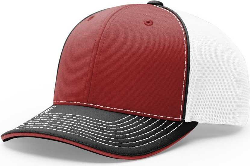 Richardson 172 Fitted Cap - Card Wh Bk Tri - HIT a Double