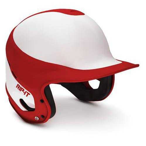 Rip-It Baseball Fit Batting Helmets - White Red - HIT a Double