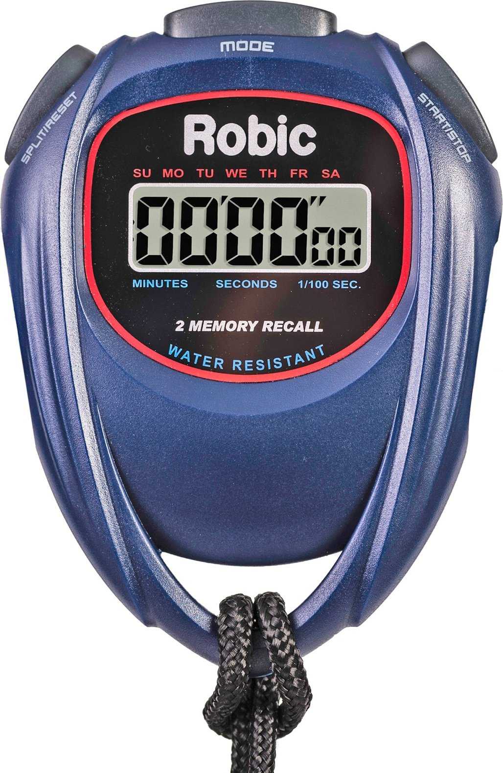 Robic SC-429 Water Resistant 2 Memory Stopwatch - Blue - HIT a Double