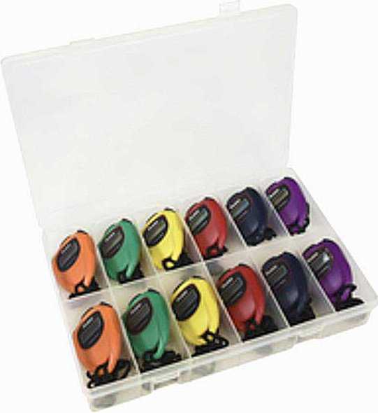 Robic SC-429 Water Resistant 2 Memory Stopwatch with Carrying Case - 6 Color x 2 - HIT a Double