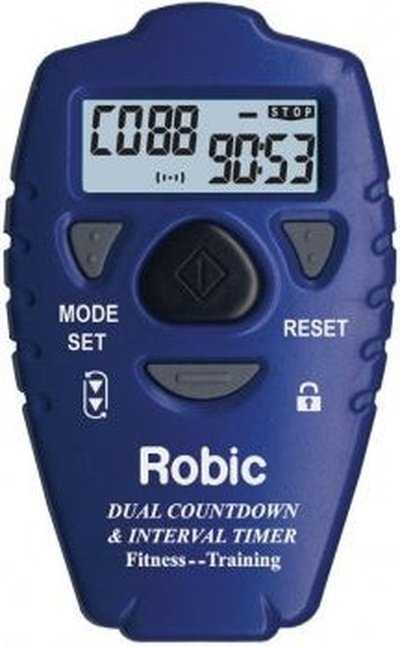 Robic SC-513 Handheld Dual Interval Countdown Timer - Blue - HIT a Double