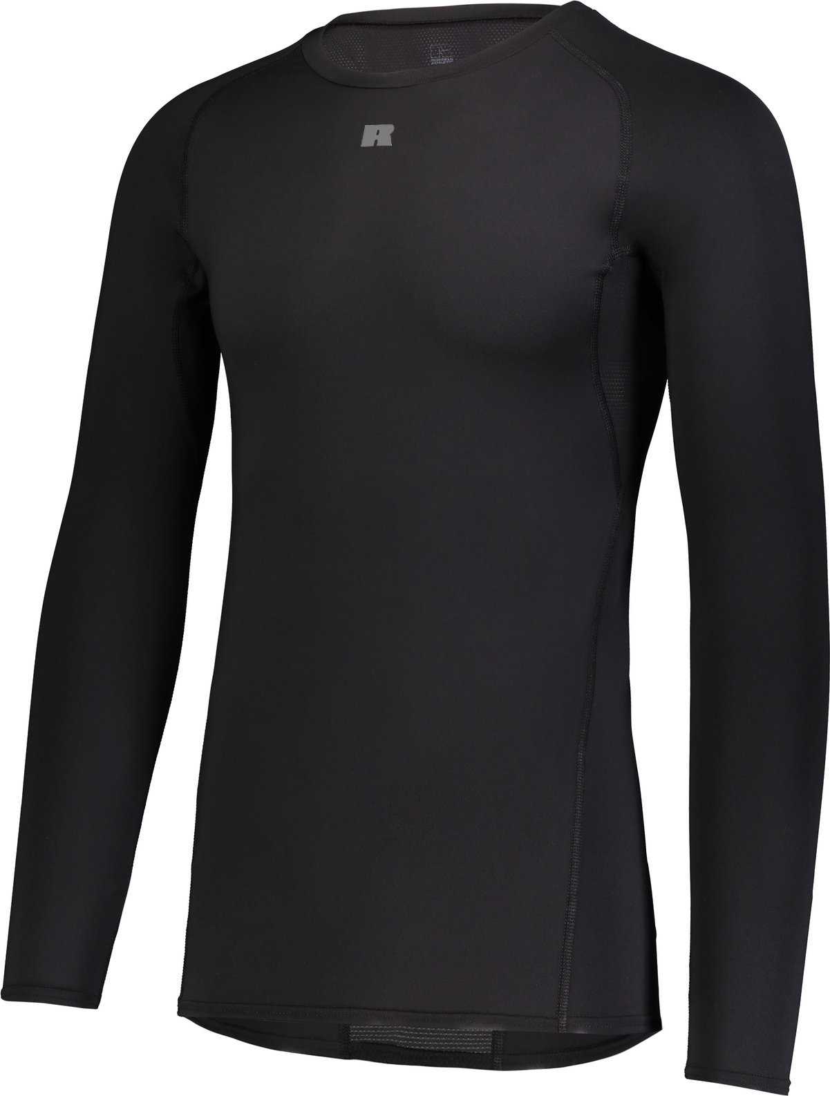 Russell R20CPM Coolcore Long Sleeve Compression Tee - Black - HIT a Double