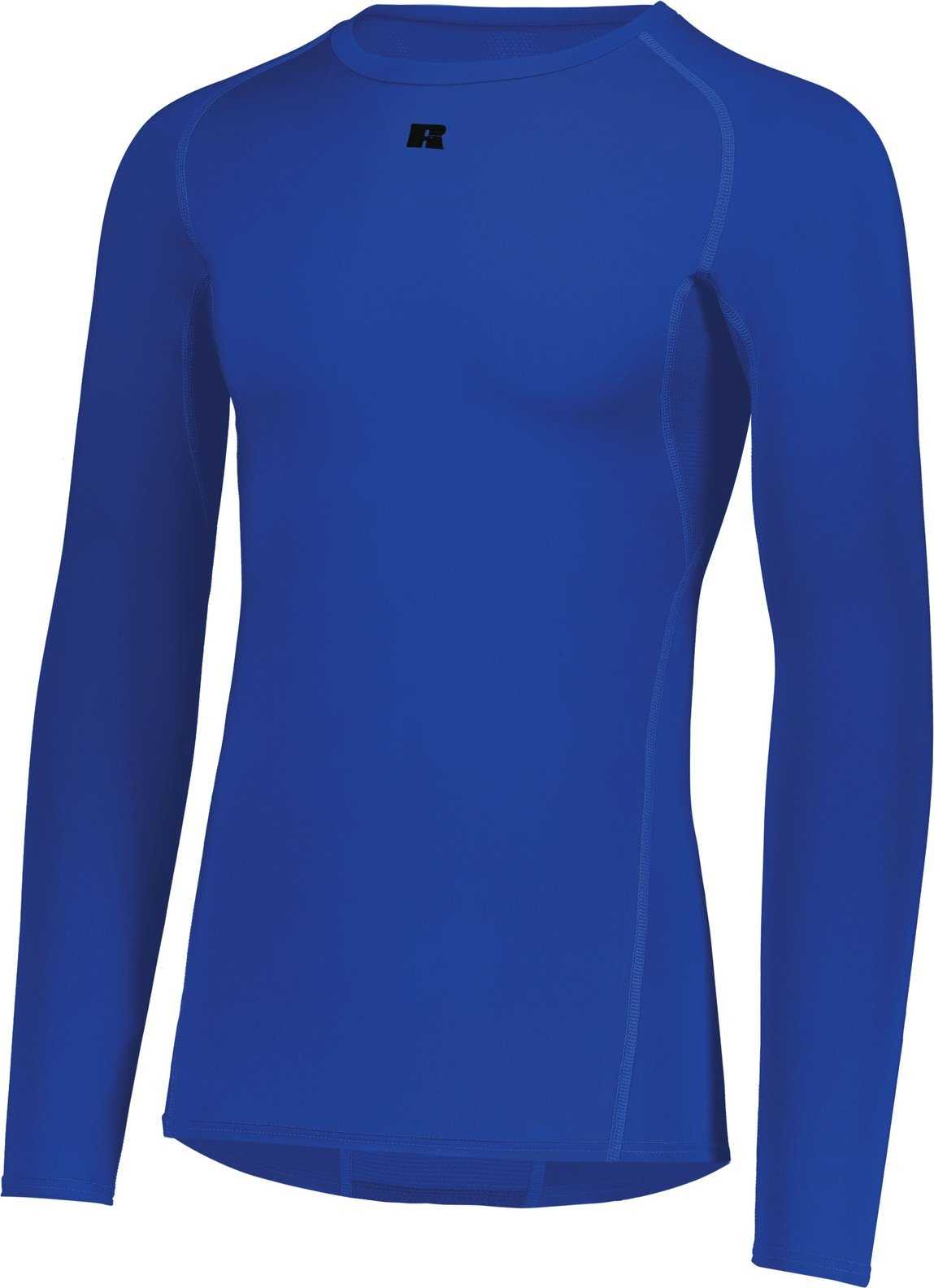 Russell R20CPM Coolcore Long Sleeve Compression Tee - Royal - HIT a Double