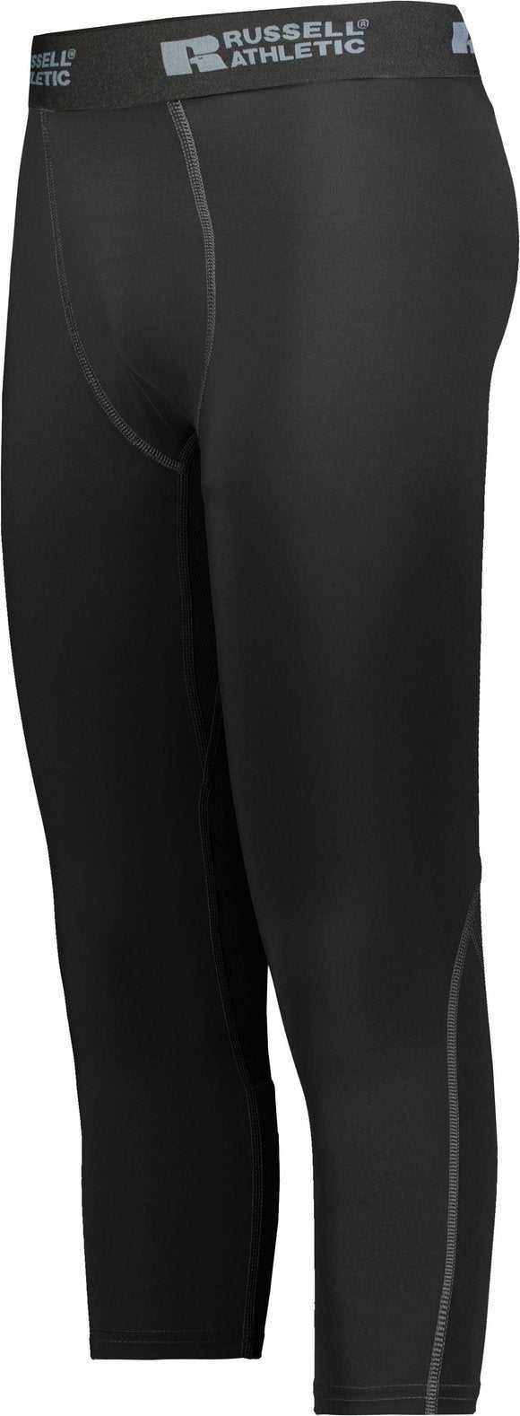 Russell R23CPM Coolcore Compression 7/8 Tight - Black - HIT a Double