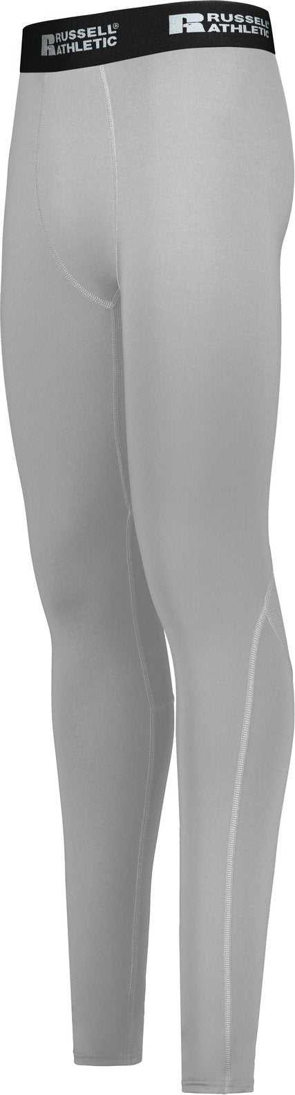 Russell R25CPM Coolcore Compression Full Length Tight - Grid Iron Silver - HIT a Double