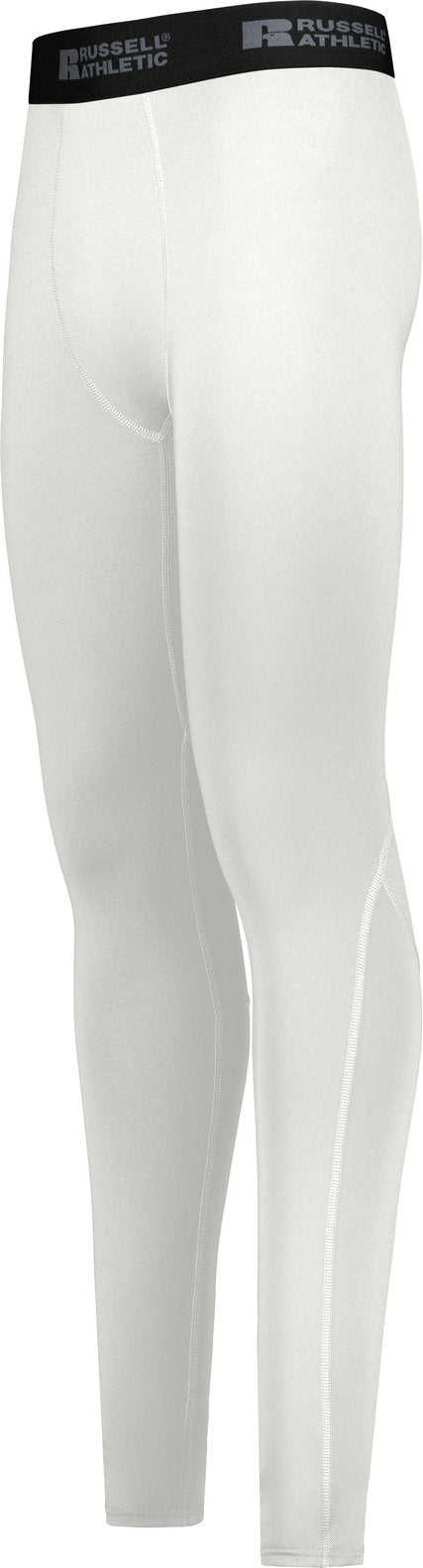 Russell R25CPM Coolcore Compression Full Length Tight - White - HIT a Double