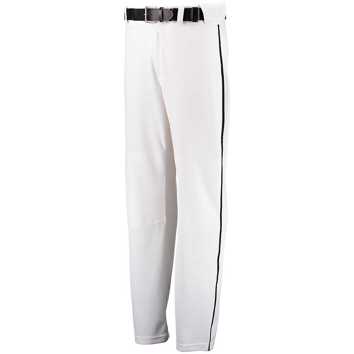 Russell 233L2B Youth Open Bottom Piped Pant - White Black - HIT a Double