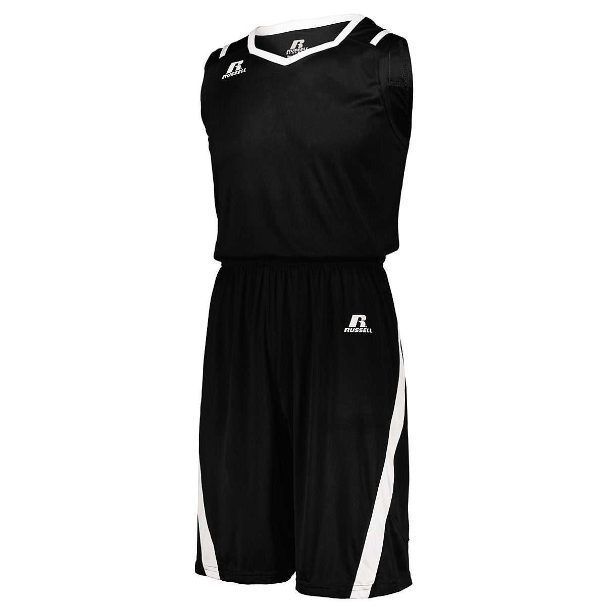 Russell 3B1X2M Athletic Cut Jersey - Black White - HIT a Double