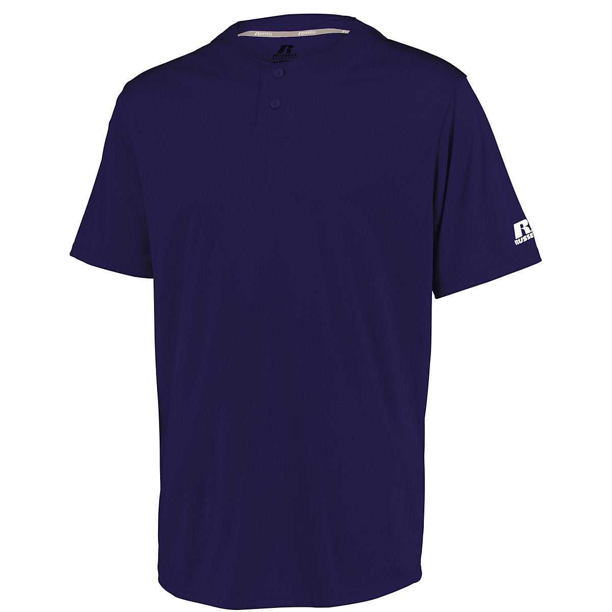 Russell 3R7X2B Youth Performance Two-Button Solid Jersey - Purple - HIT a Double