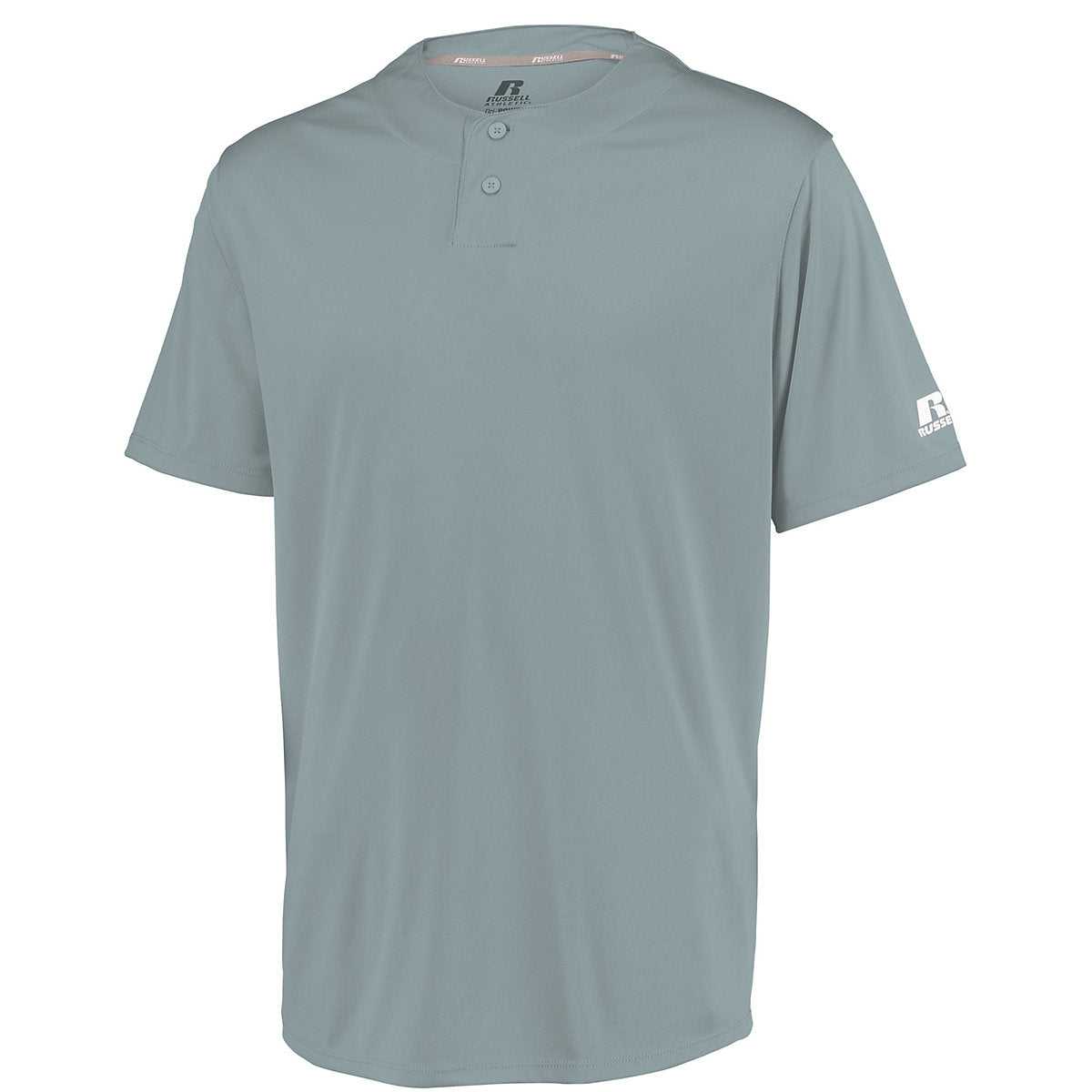 Russell 3R7X2M Performance Two-Button Solid Jersey - Baseball Grey - HIT a Double