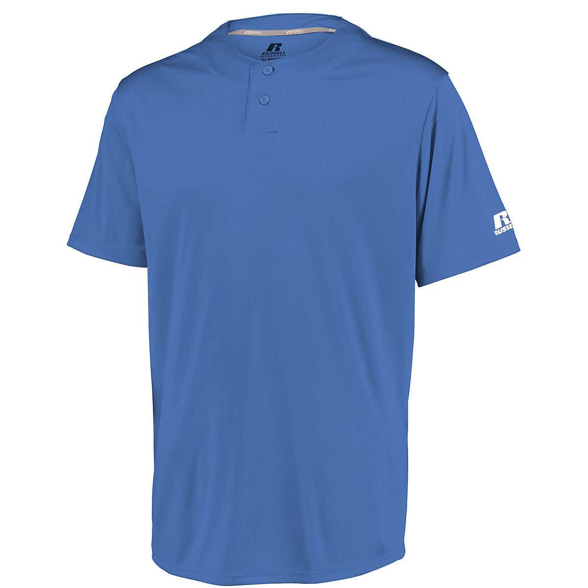 Russell 3R7X2M Performance Two-Button Solid Jersey - Columbia Blue - HIT a Double