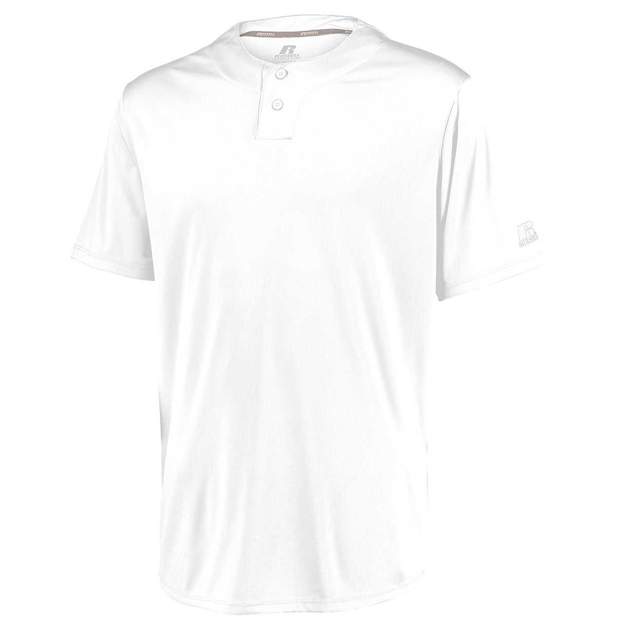 Russell 3R7X2M Performance Two-Button Solid Jersey - White - HIT a Double