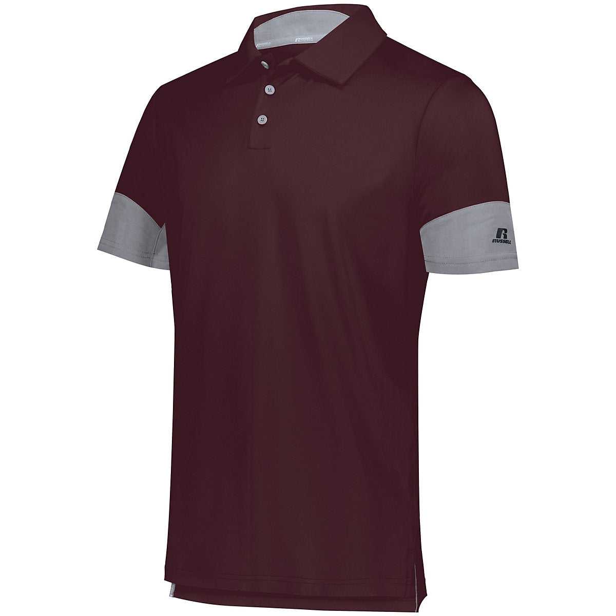Russell 400PSM Hybrid Polo - Maroon Steel - HIT a Double