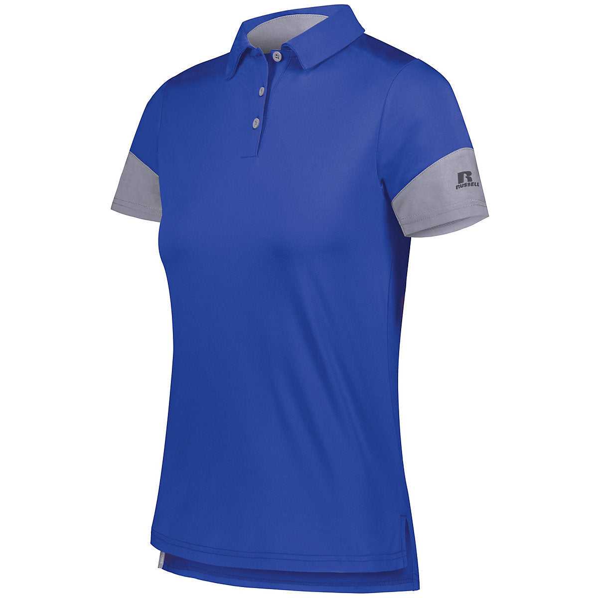 Russell 400PSX Ladies Hybrid Polo - Royal Steel - HIT a Double