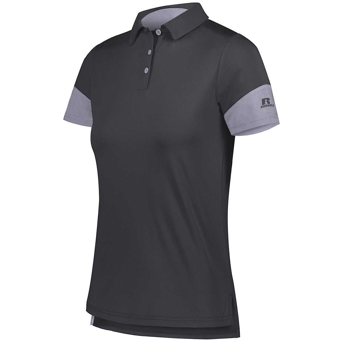 Russell 400PSX Ladies Hybrid Polo - Stealth Steel - HIT a Double
