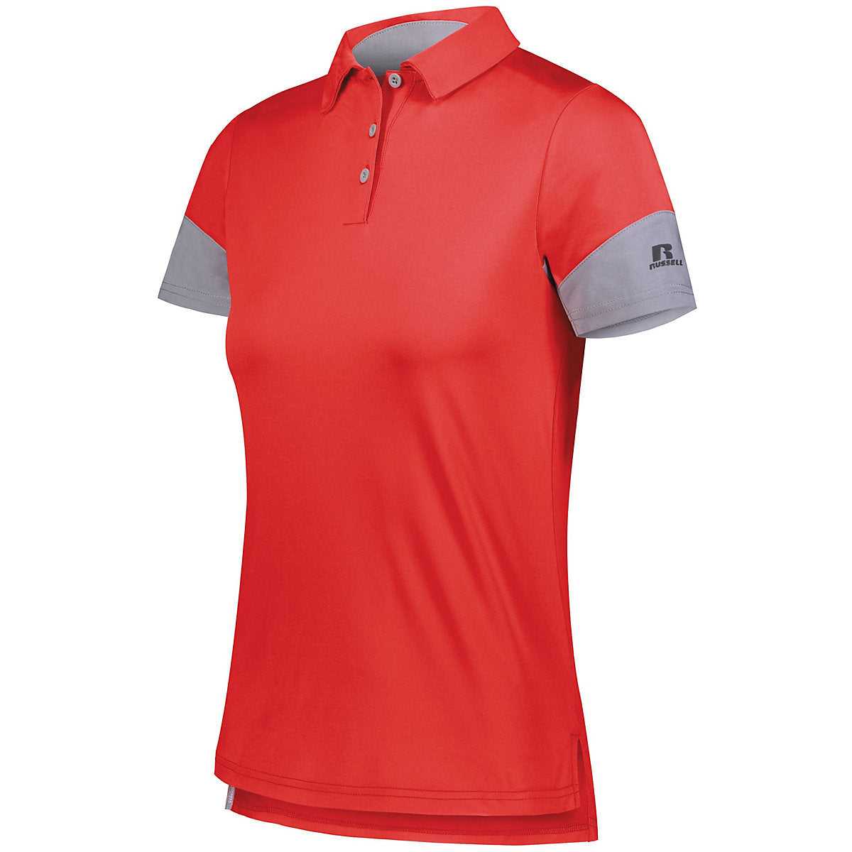 Russell 400PSX Ladies Hybrid Polo - True Red Steel - HIT a Double