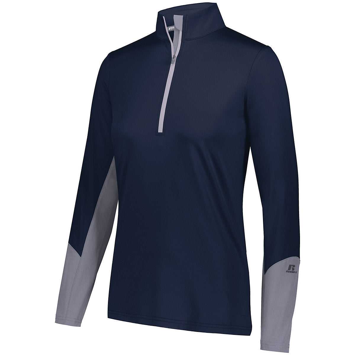 Russell 401PSX Ladies Hybrid Pullover - Navy Steel - HIT a Double