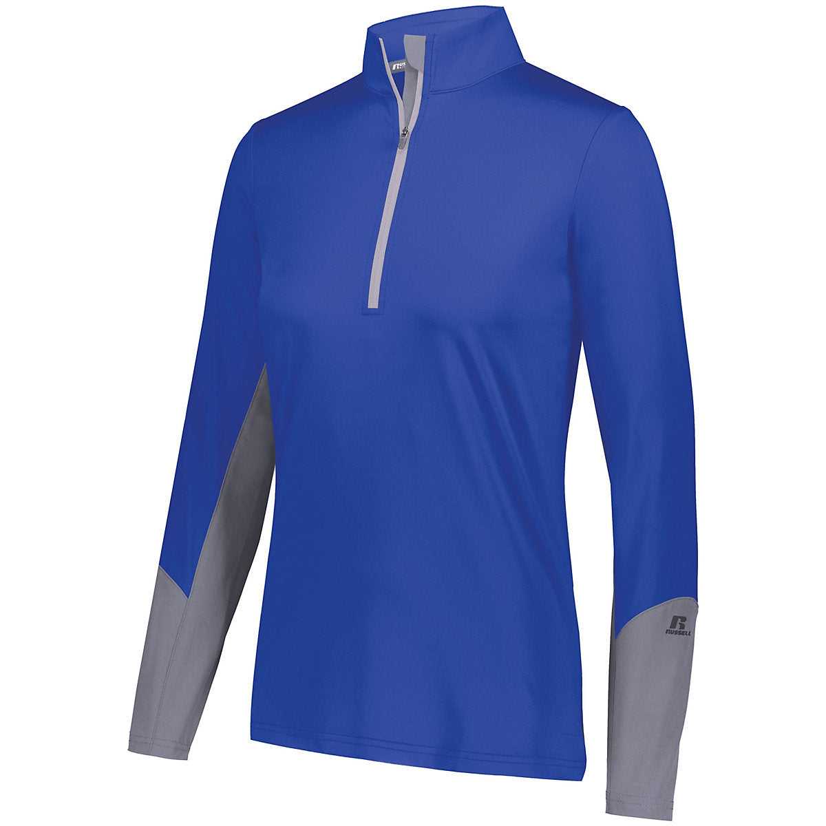 Russell 401PSX Ladies Hybrid Pullover - Royal Steel - HIT a Double