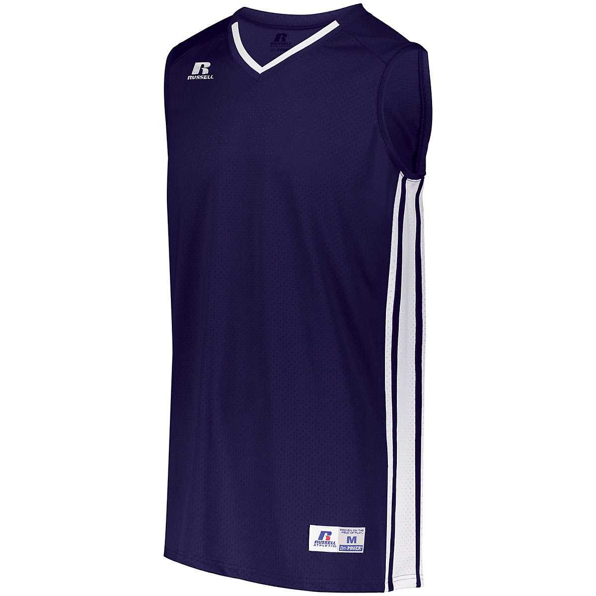 Russell 4B1VTB Youth Legacy Basketball Jersey - Purple White - HIT a Double