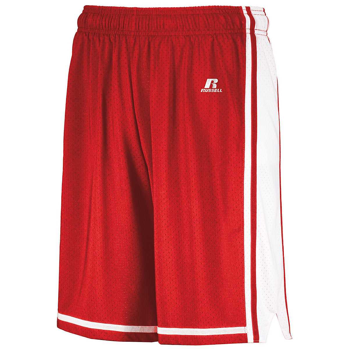 Russell 4B2VTB Youth Legacy Basketball Shorts - True Red White - HIT a Double