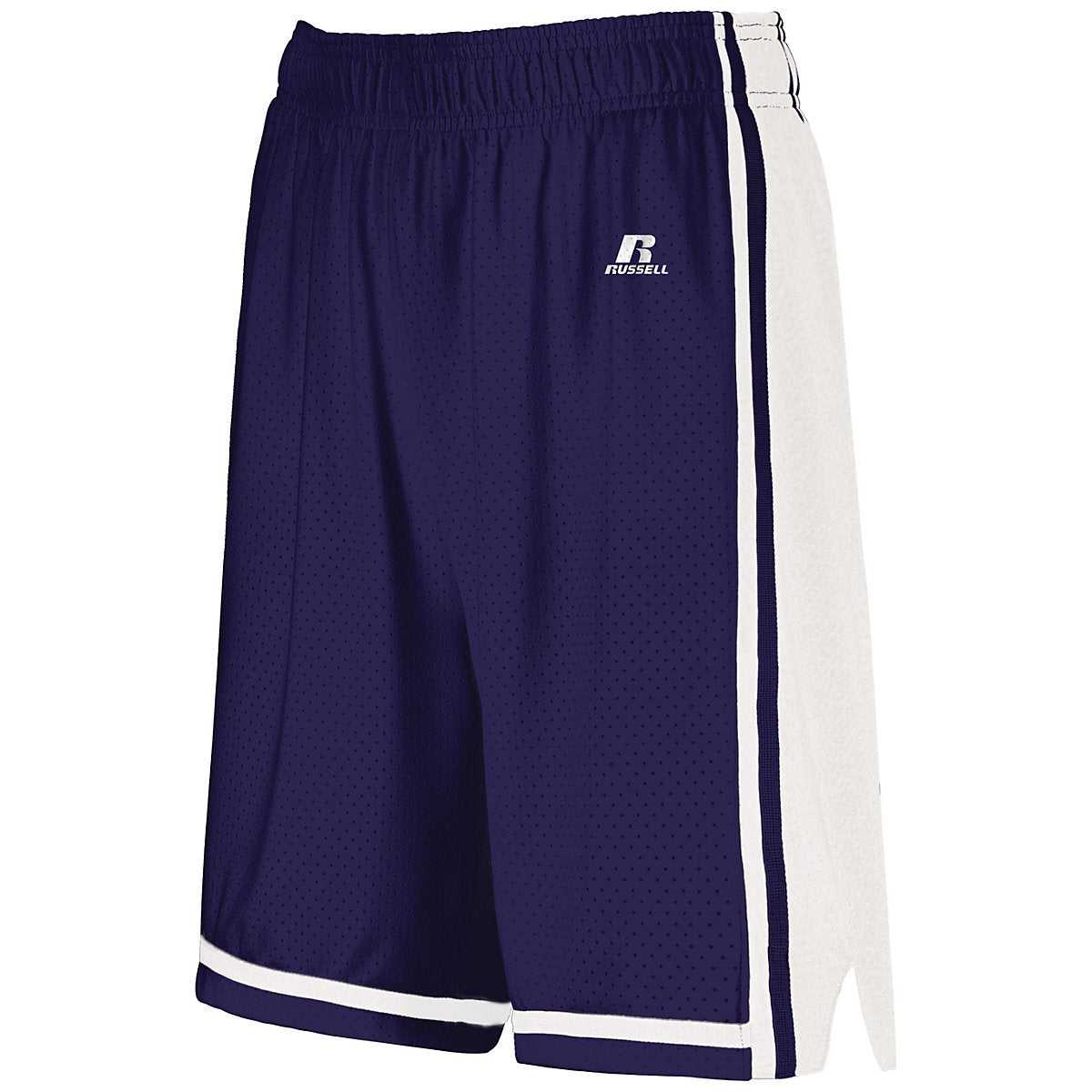 Russell 4B2VTX Ladies Legacy Basketball Shorts - Purple White - HIT a Double