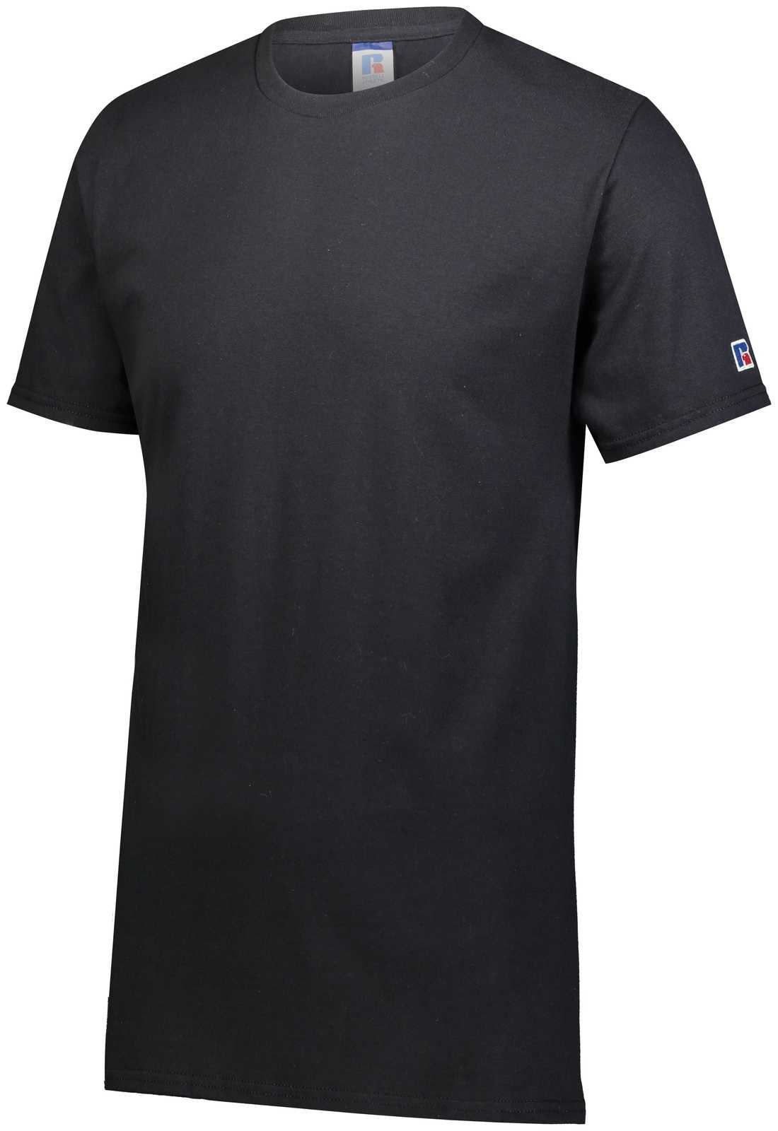Russell 600M Cotton Classic Tee - Black Ink - HIT a Double