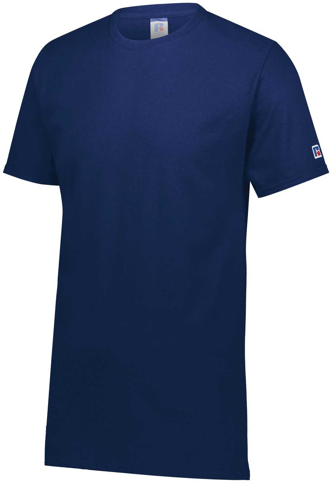 Russell 600M Cotton Classic Tee - Navy - HIT a Double