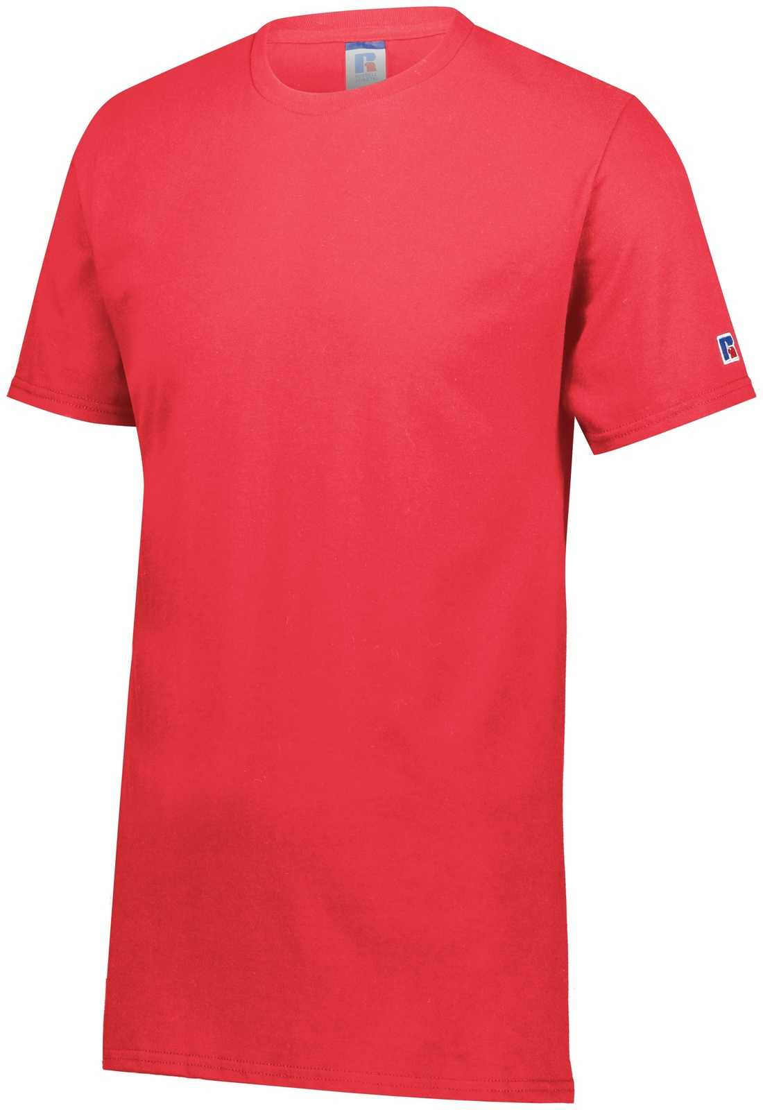 Russell 600M Cotton Classic Tee - True Red - HIT a Double